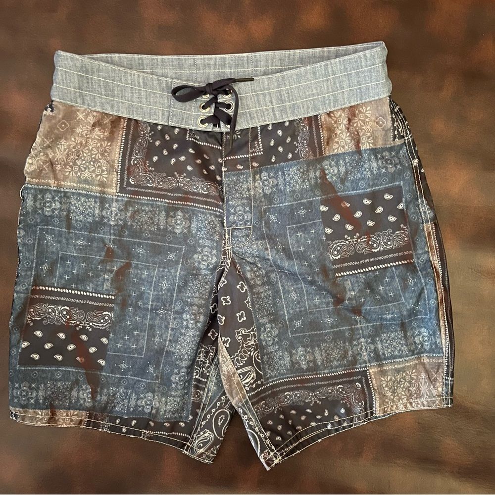 Birdwell Britches Bandana Patterned Board Shorts